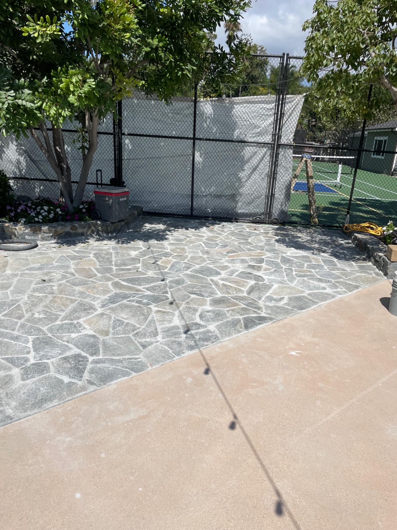 Stone Patio Installation