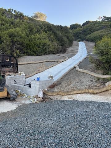 Hillside V-Ditch & Slope Drainage