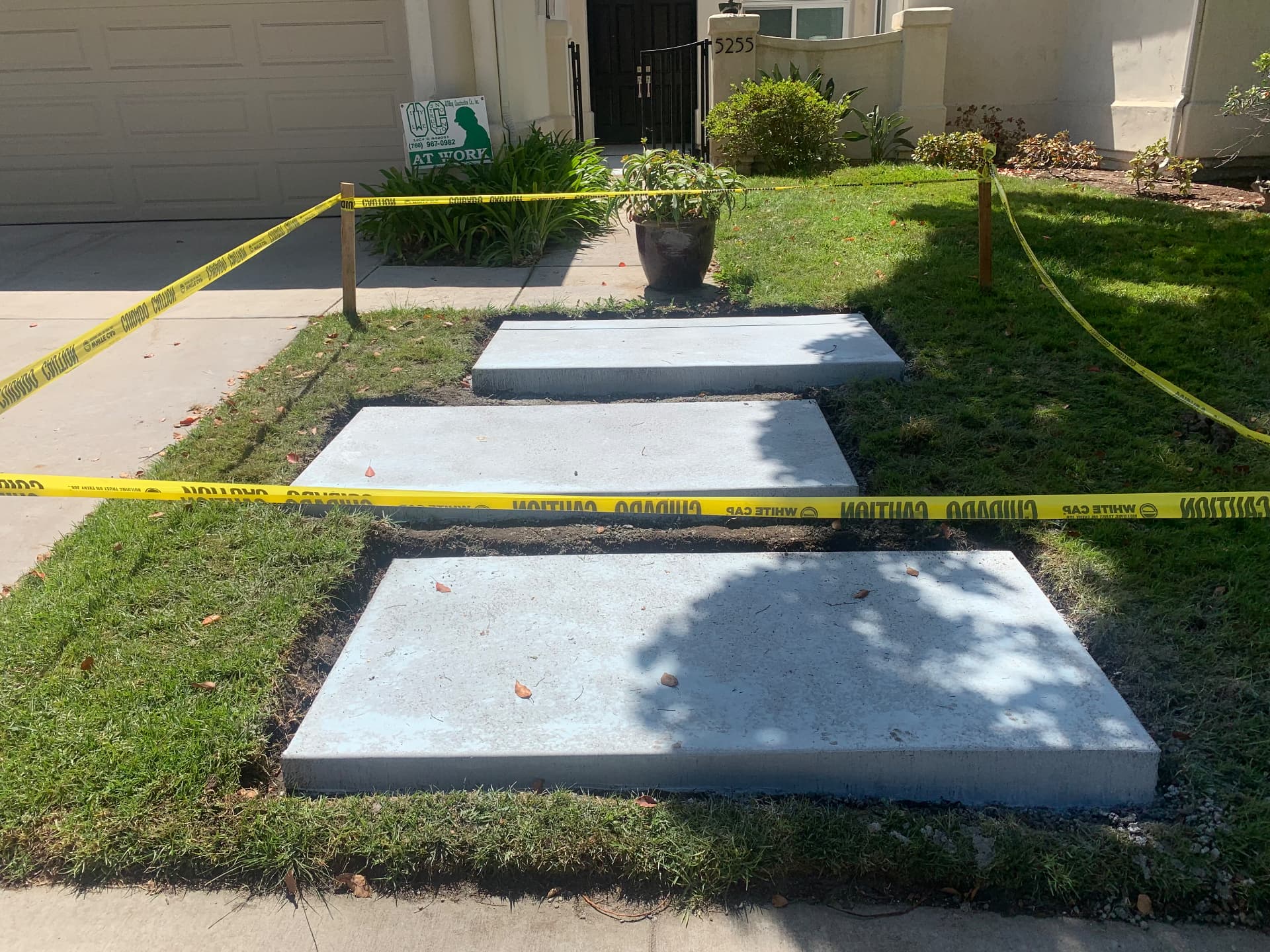 Residential concrete steps